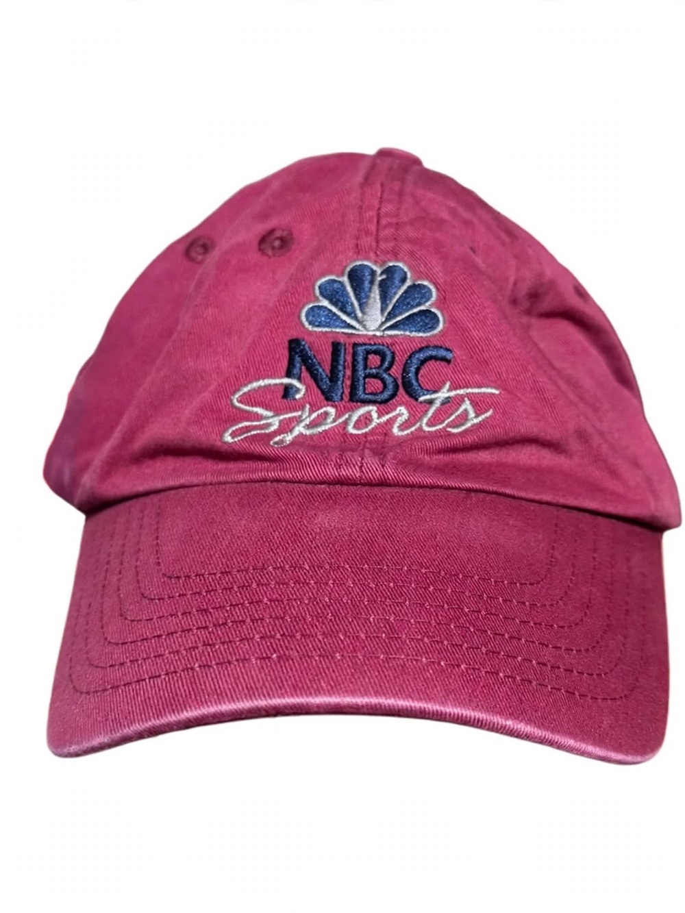 Y2K Vintage NBC Sports NBC Experience Store Burgundy Strapback Hat